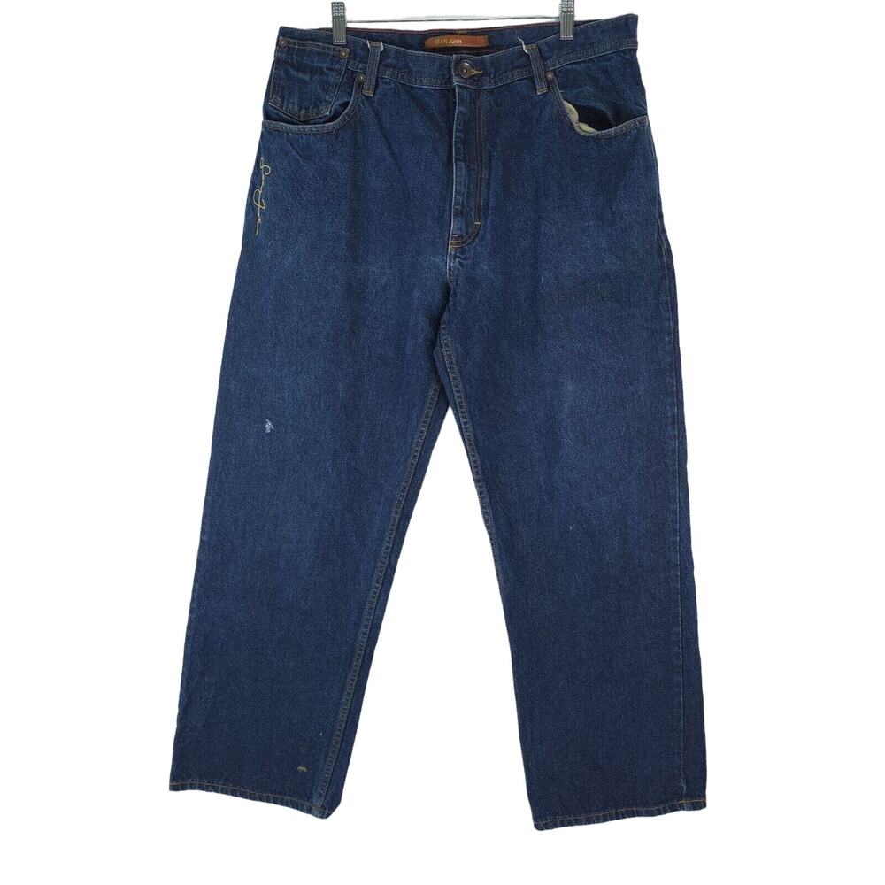 Vintage Sean John Jeans Mens‎ 36x31 Baggy Hip Hop Denim Distressed Y2K